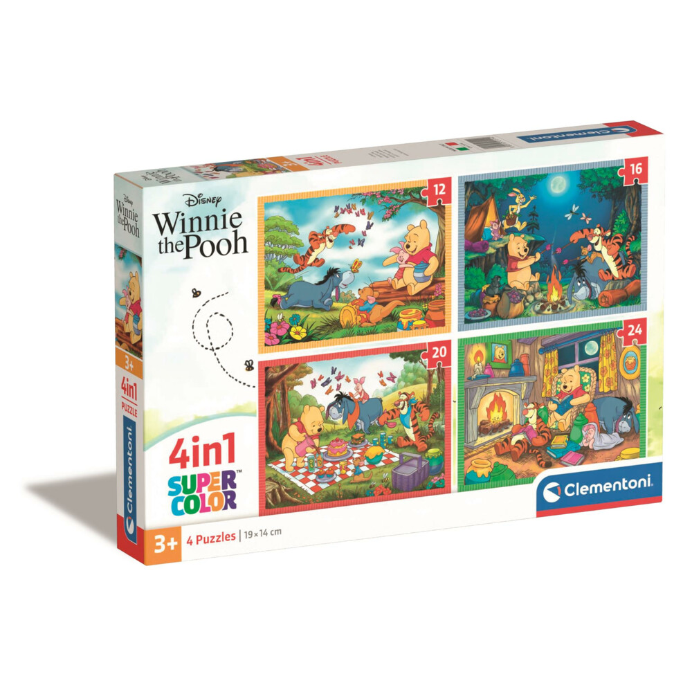 Clementoni Puzzel 4-in-1 Disney Winnie The Pooh