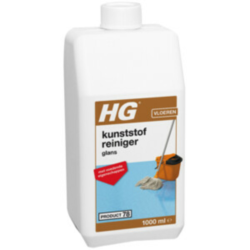 6x HG Kunststofreiniger Glans 1 liter