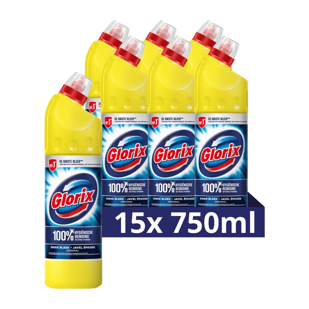 15x Glorix Bleek Original 750 ml