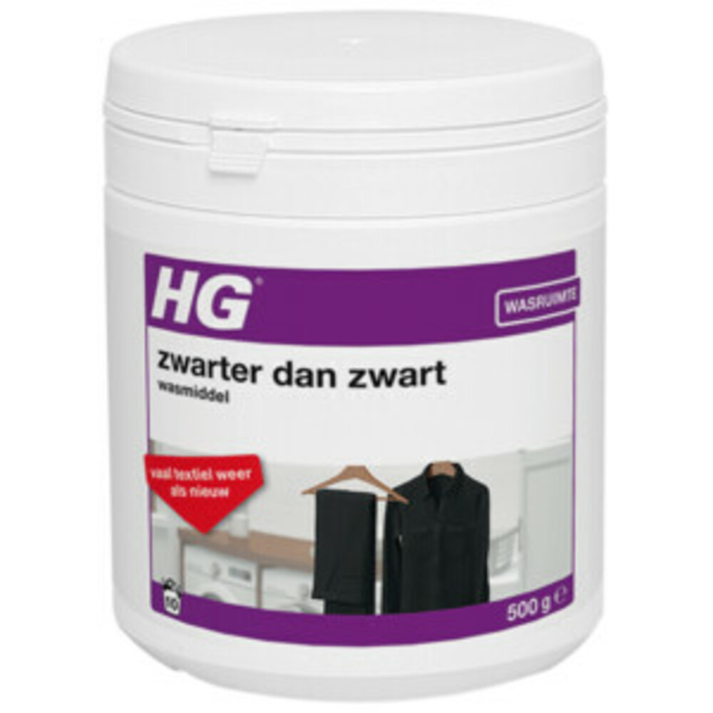 6x HG Zwarter Dan Zwart Wasmiddel 500 gr