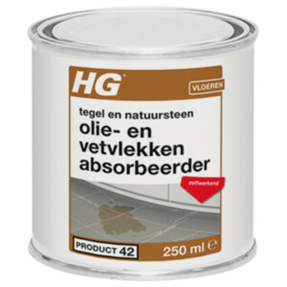 12x HG Natuursteen Olie&Vetvlekken Absorbeerder 250 ml