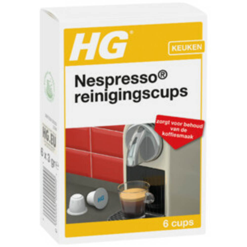 6x HG Nespresso Reinigingscups