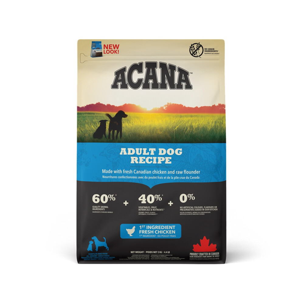 2 kg Acana heritage adult dog hondenvoer