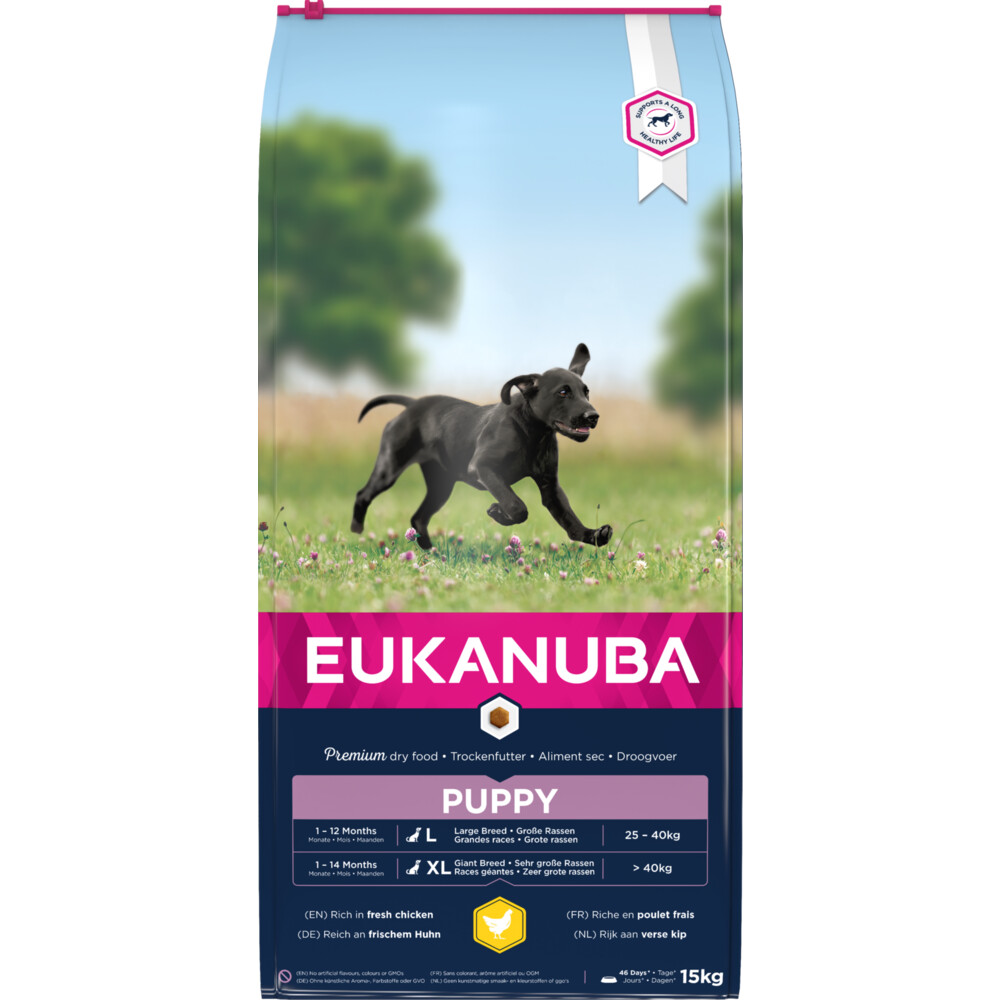 Eukanuba Puppy & junior Largebreed kip Hondenvoer 15 kg