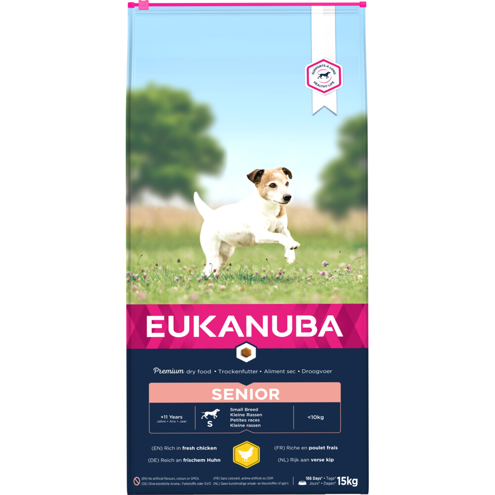 Eukanuba Caring Senior Small Breed Kip 15 kg Hondenvoer