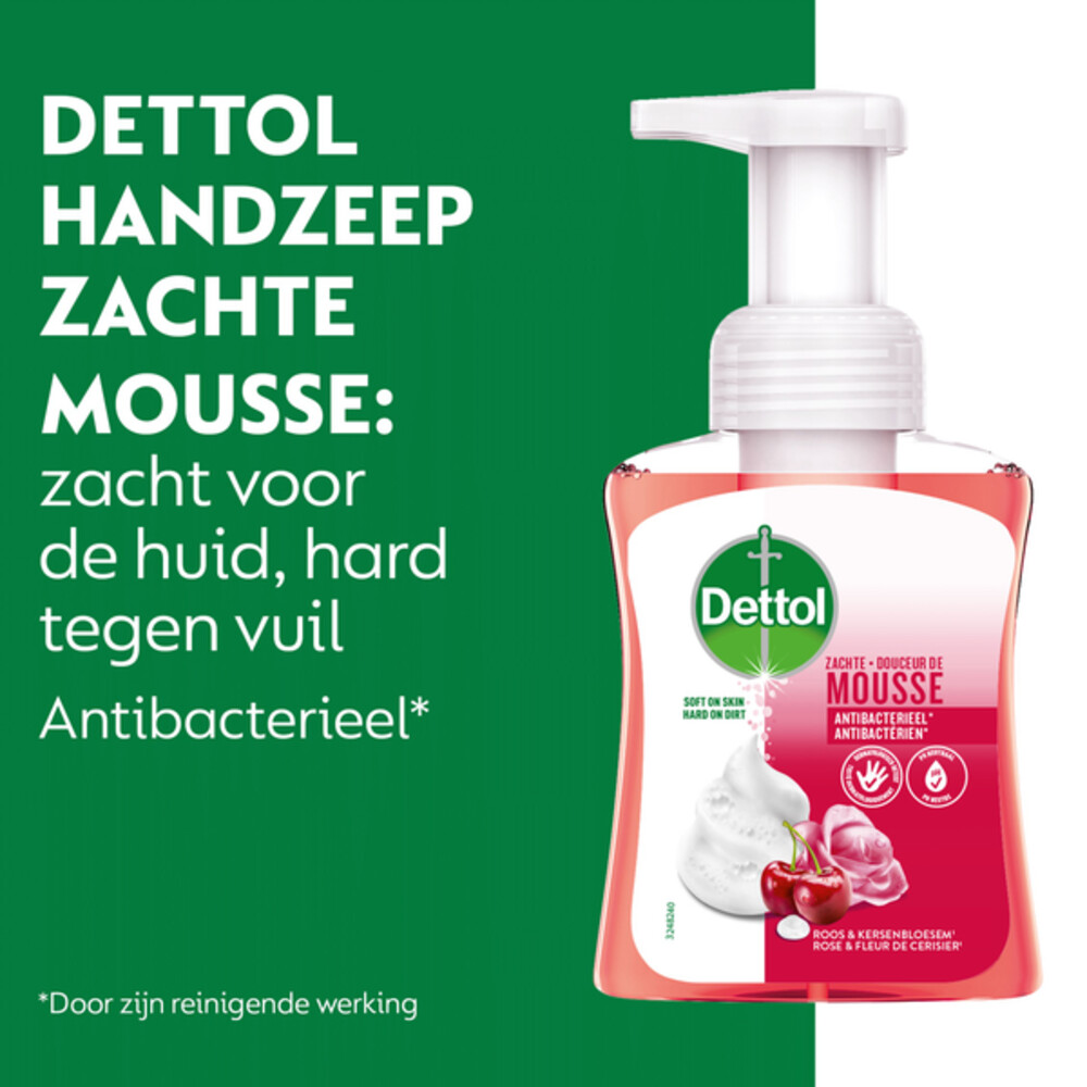 Dettol Foam Handzeep Rozen & Kers 250 ml Plein.nl