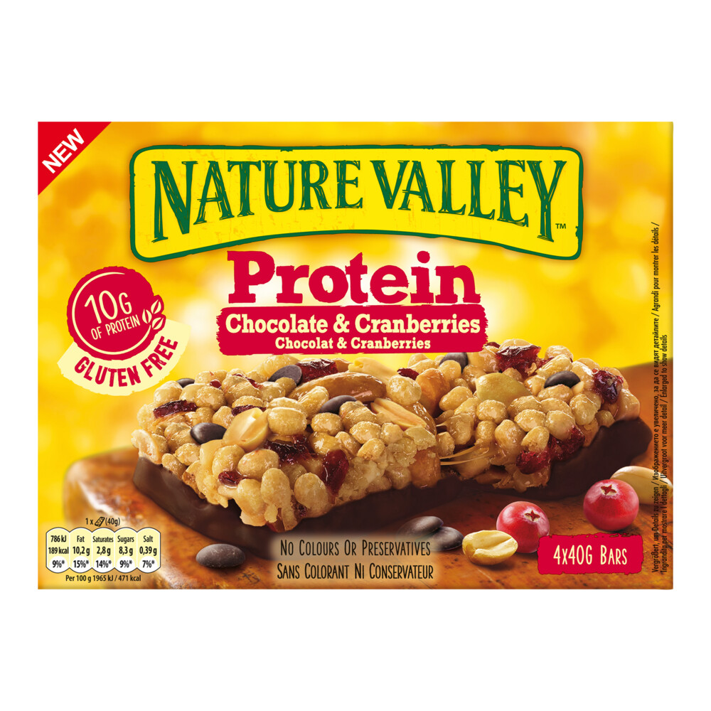 8x Nature Valley Proteine Repen Berries&Chocolate 4x40 gr