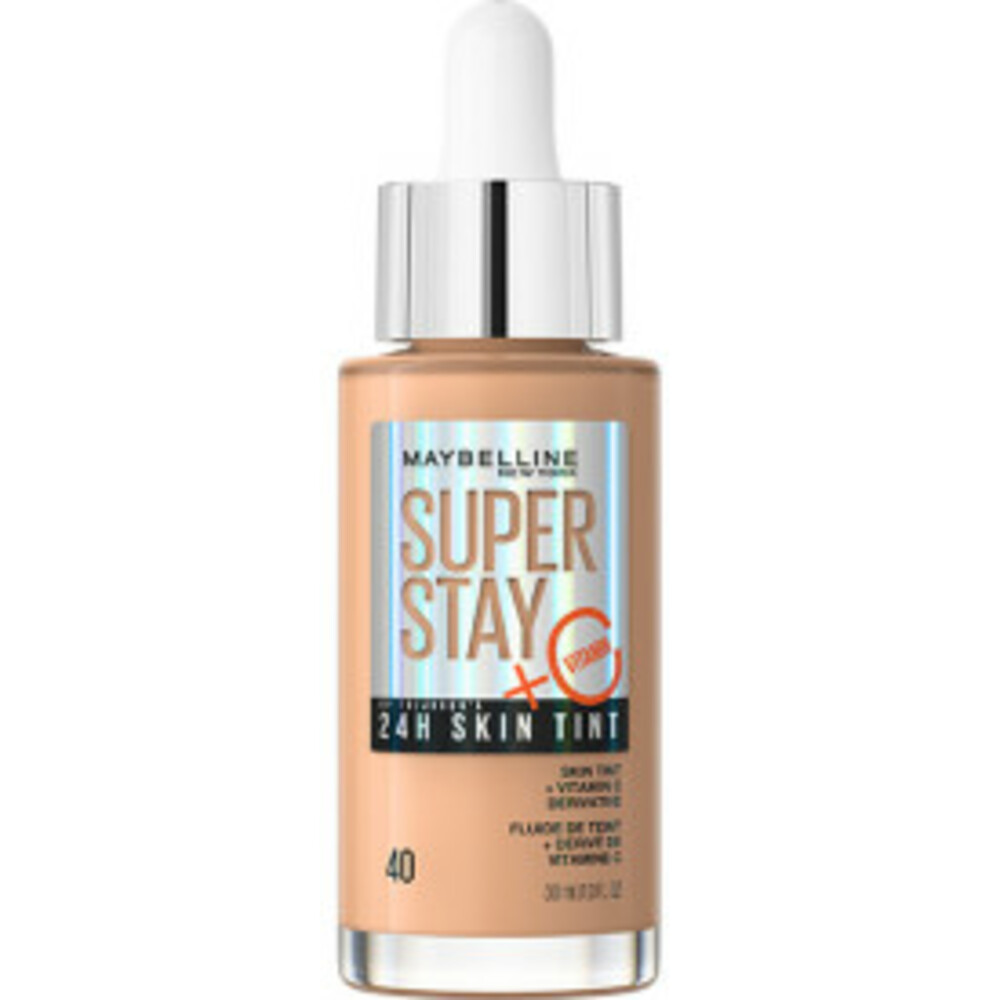 2x Maybelline SuperStay 24H Skin Tint Foundation 40 30 ml