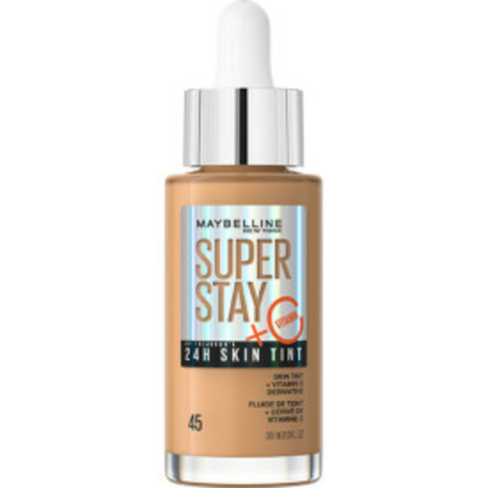 3x Maybelline SuperStay 24H Skin Tint Foundation 45 30 ml
