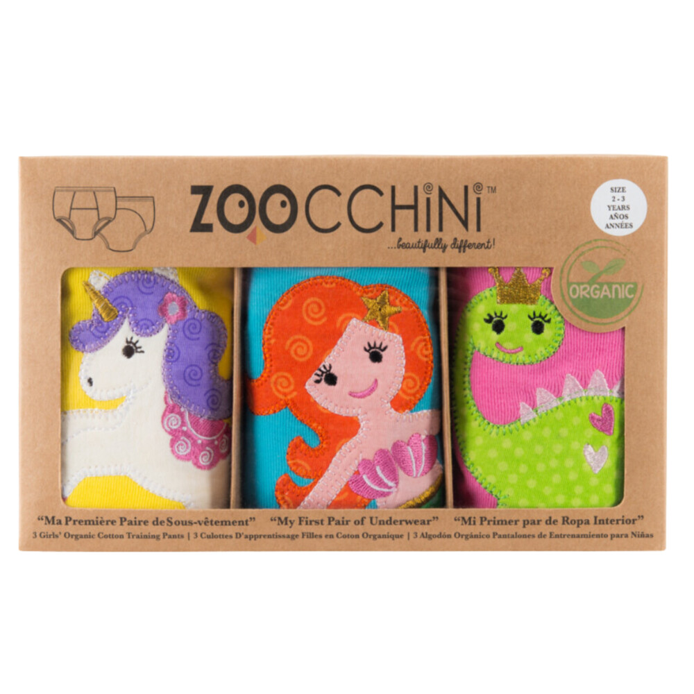 3x Zoocchini Oefenbroekjes 2-3 jaar Fairy Tales 3 stuks