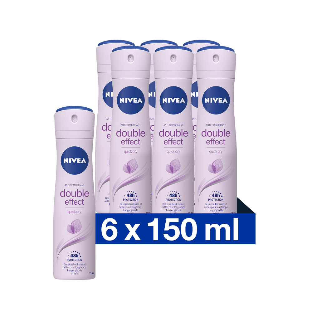 Double Effect deodorant spray voordeelverpakking 5+1 gratis