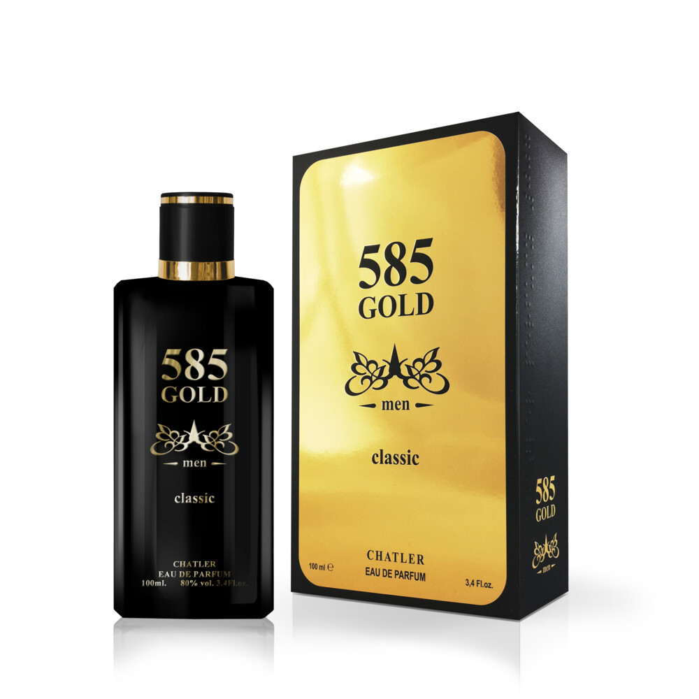 3x Chatler 585 Gold Classic Eau de Toilette Spray 100 ml