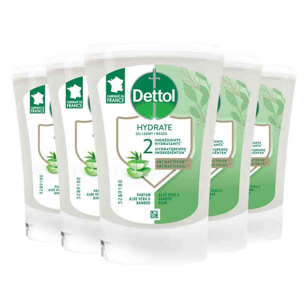 5x Dettol No Touch Handzeep Navulling Hydraterende Aloe Vera 250 ml