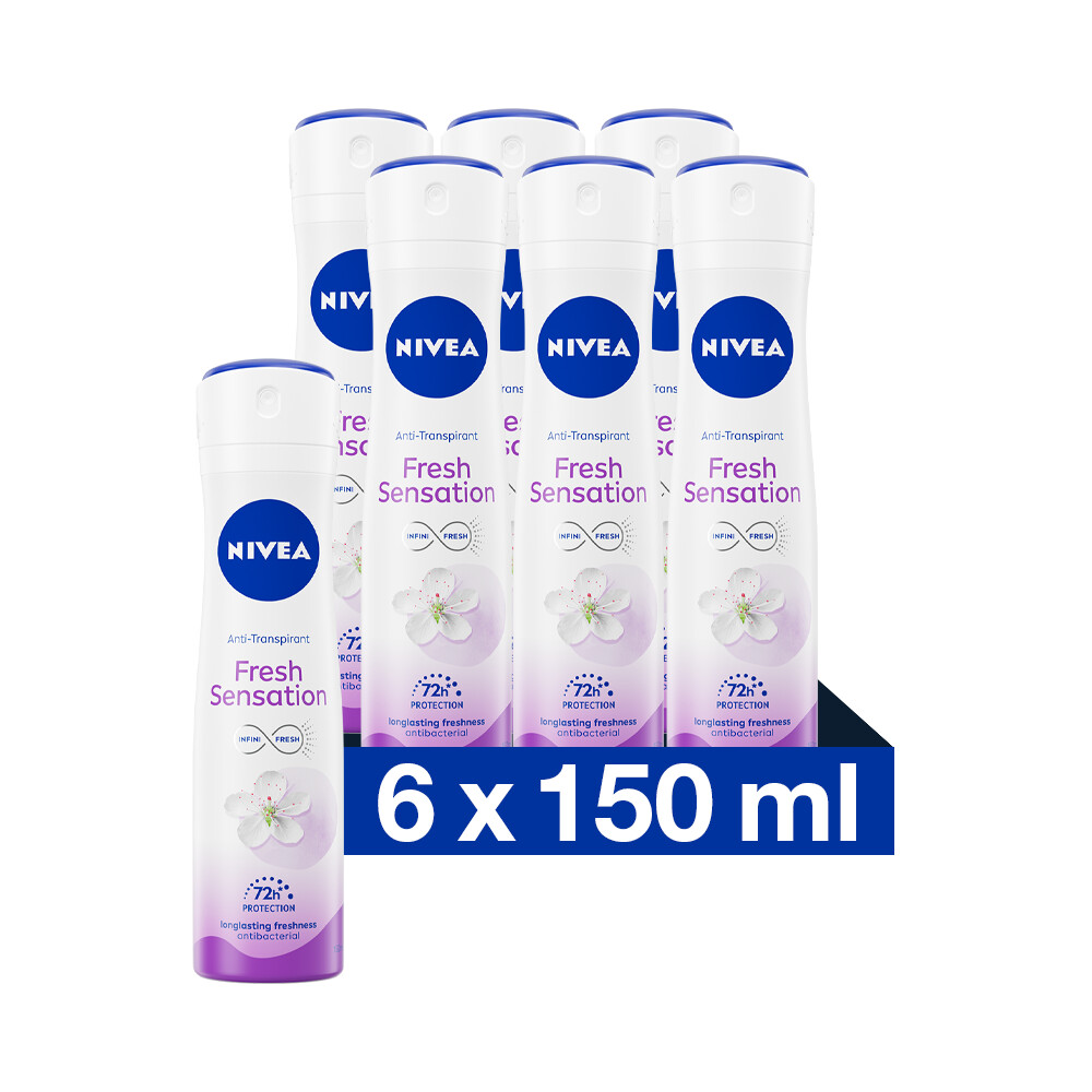 6x Nivea Deodorant Spray Fresh Sensation 150 ml