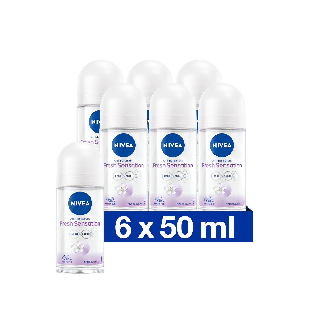 6x Nivea Deodorant Roller Fresh Sensation 150 ml