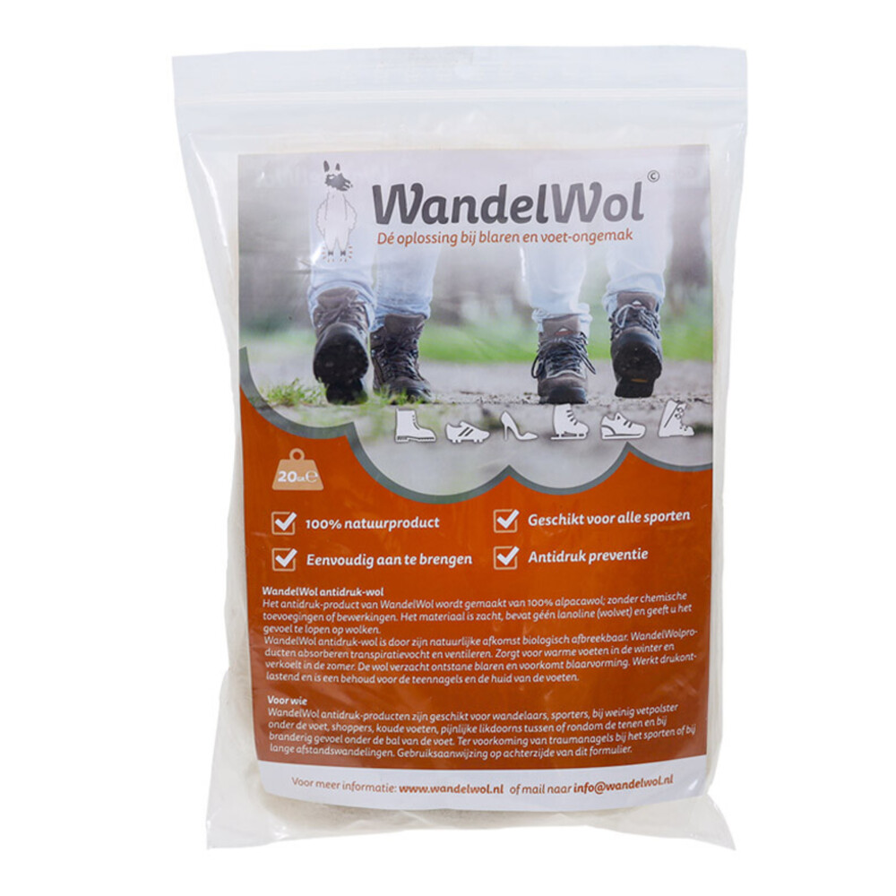 WandelWol Antidruk-Wol Lanolinevrij 20 gr