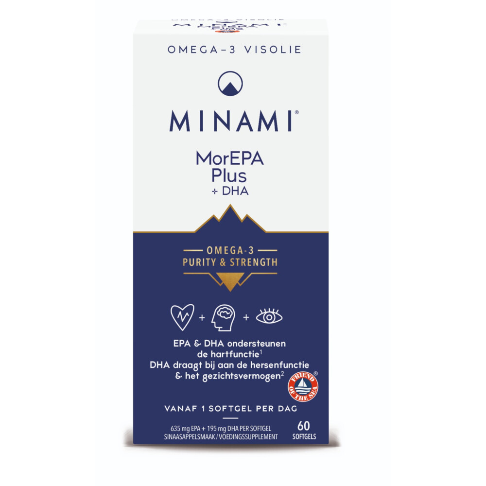 Gratis Verzending: 2x Minami MorEPA Plus 60 softgels