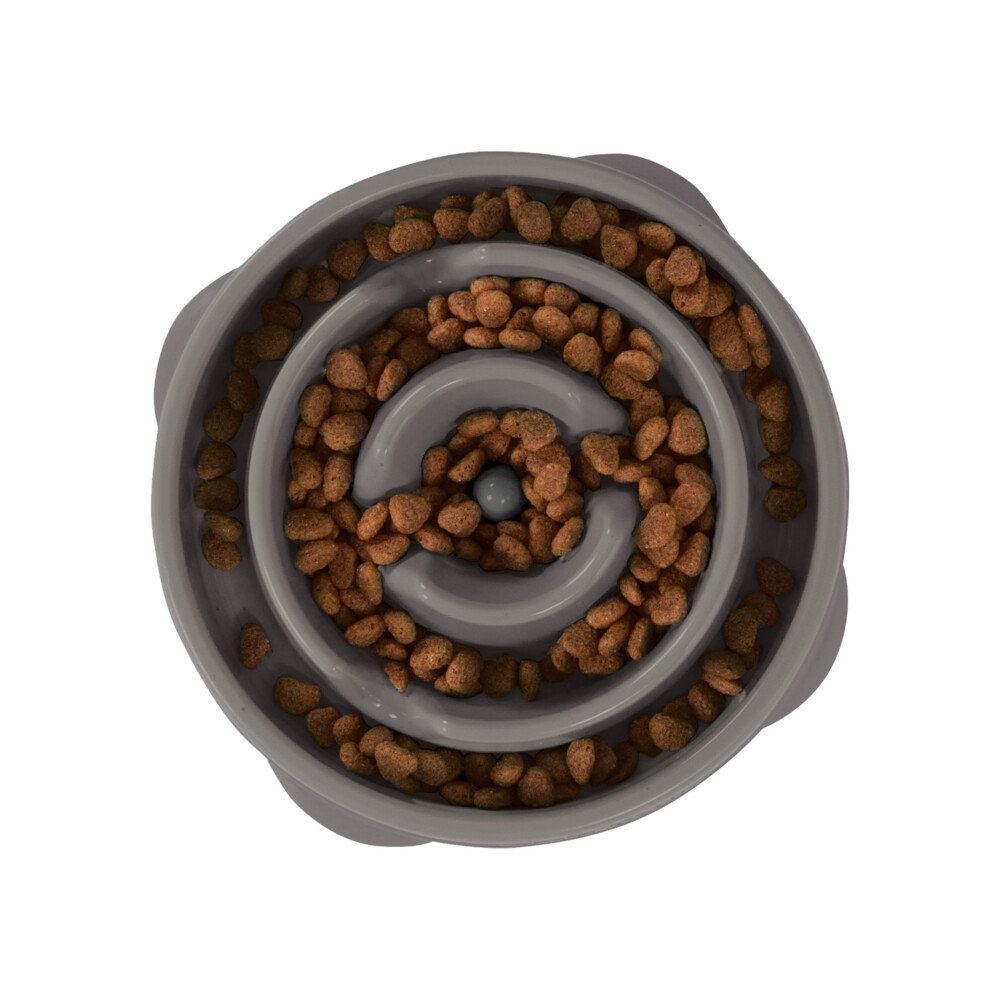 Outward Hound Dog Fun Feeder Drop Medium Grijs 22 x 22 x 5 cm