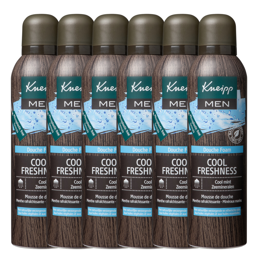 6x Kneipp Douche Foam Cool Freshness 200 ml