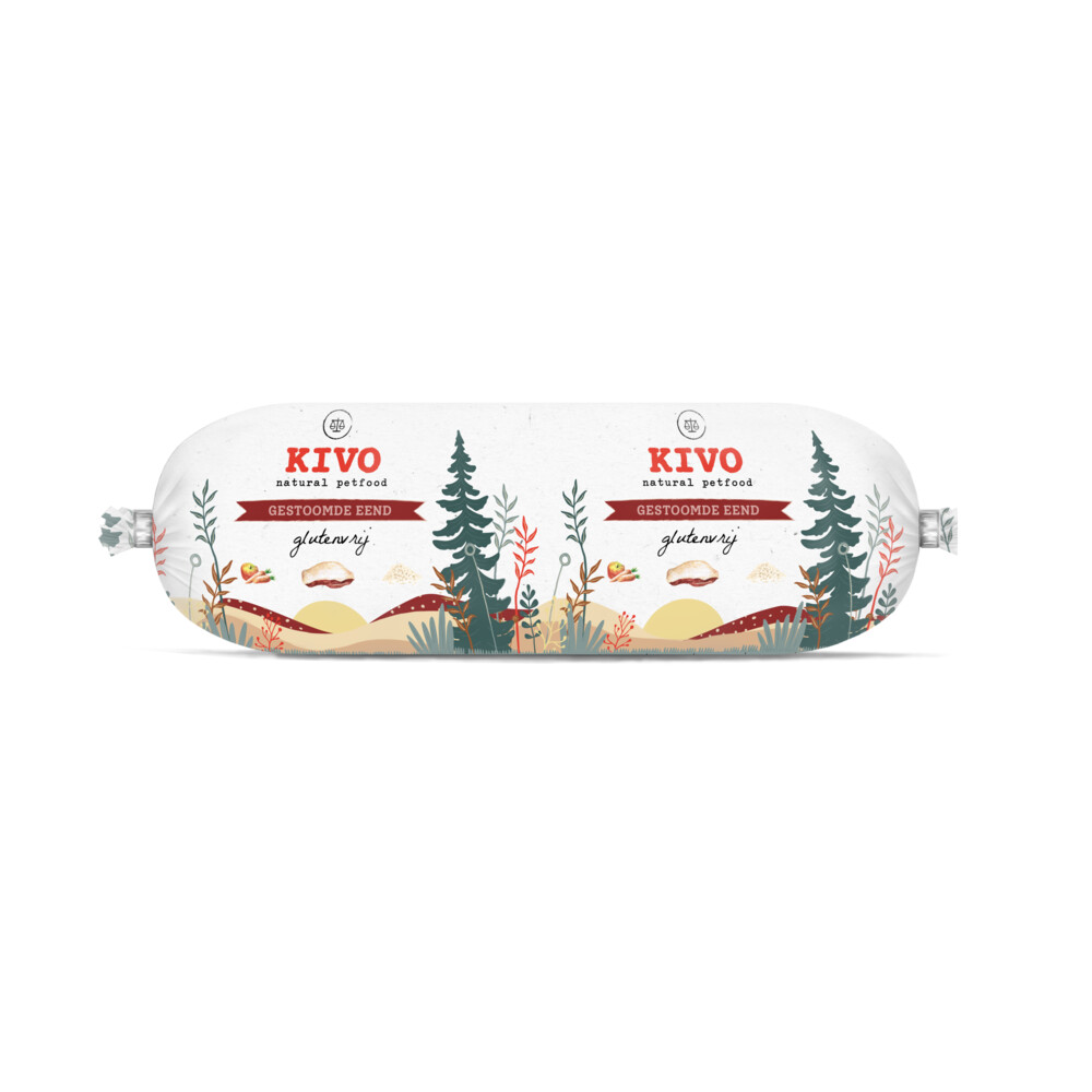 12x Kivo Gestoomde Eend 600 gr