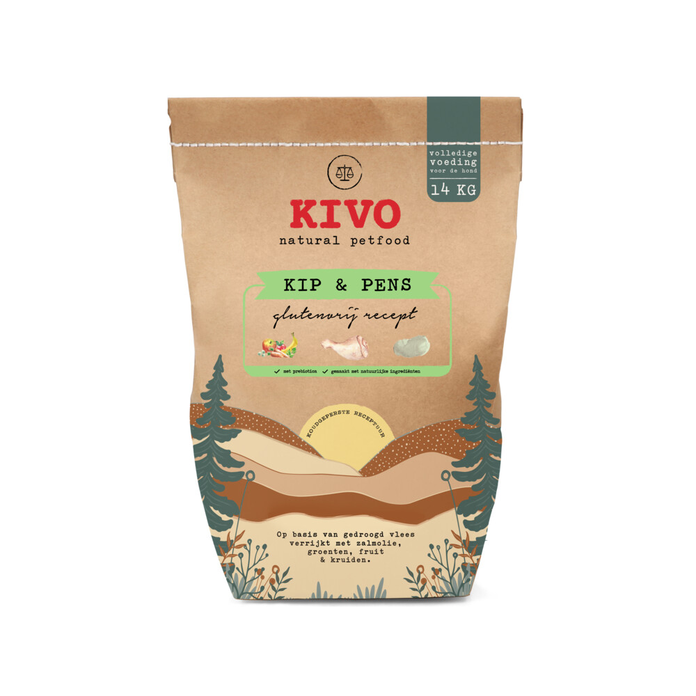 Kivo Kip&Pens Glutenvrij 14 kg