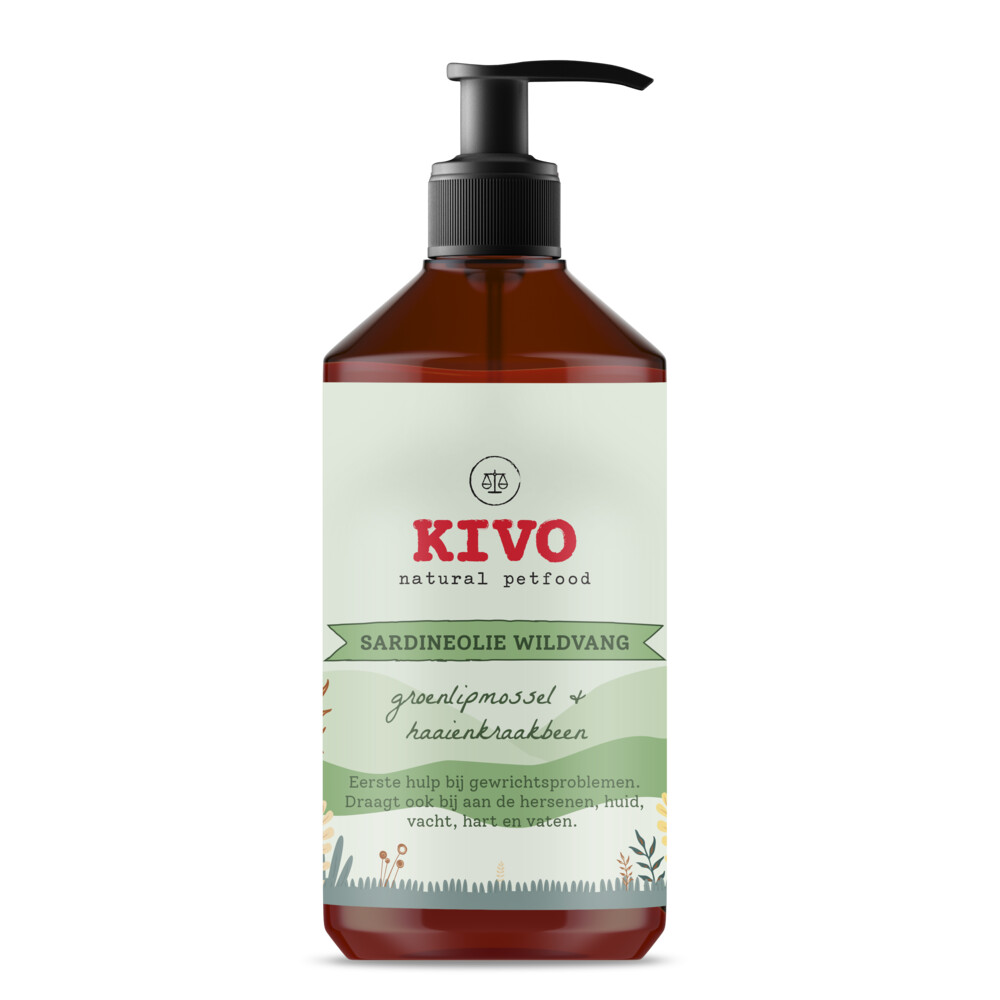 Kivo Sardineolie met Groenlipmossel&Haaienkraakbeen 1000 ml