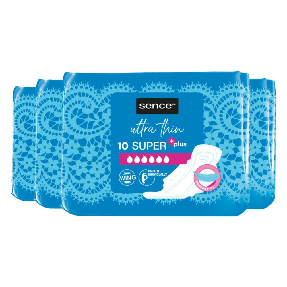 4x Sence Maandverband Super Plus 10 stuks