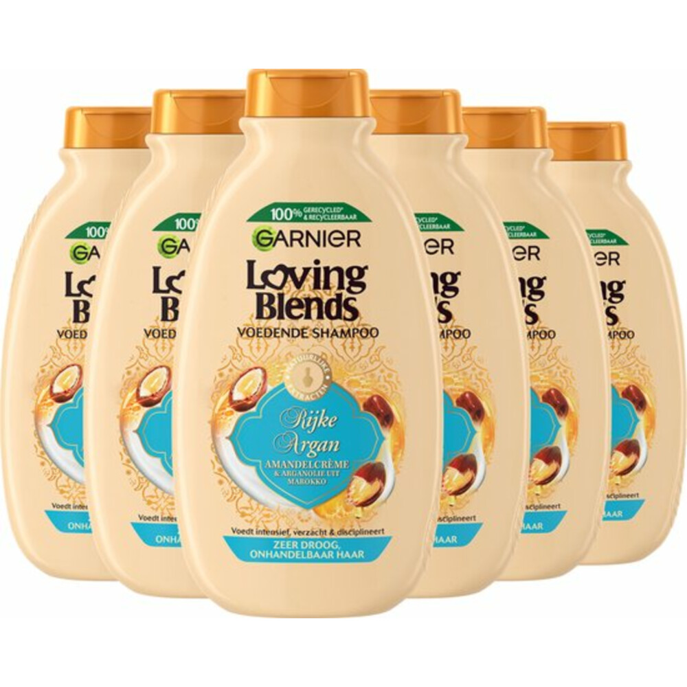 6x Garnier Loving Blends Rijke Argan Shampoo 300 ml