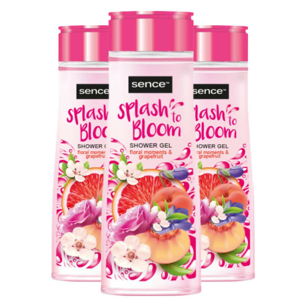 3x Sence Douchegel Floral Moments&Grapefruit 300 ml