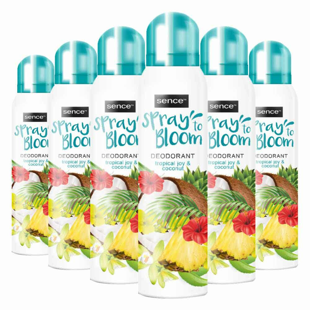 6x Sence Deodorant Tropical Joy&Coconut 150 ml