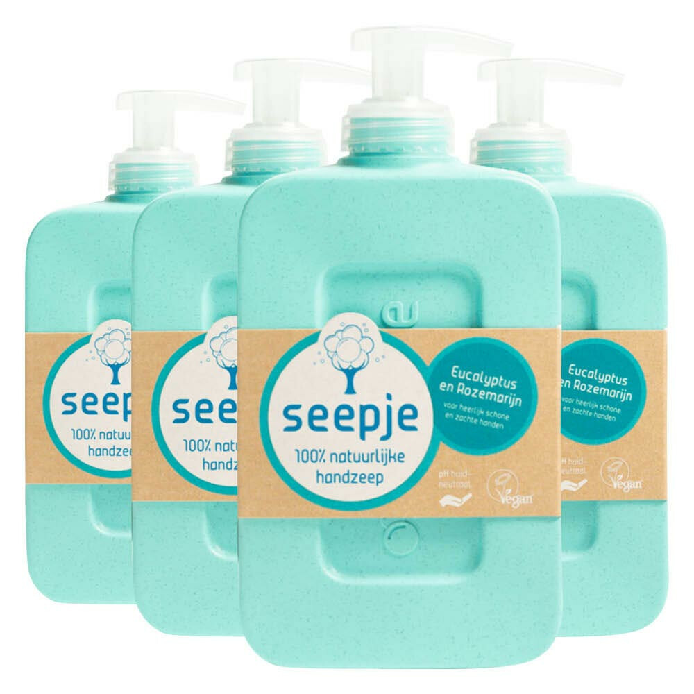 4x Seepje Handzeep Eucalyptus met Rozemarijn 300 ml