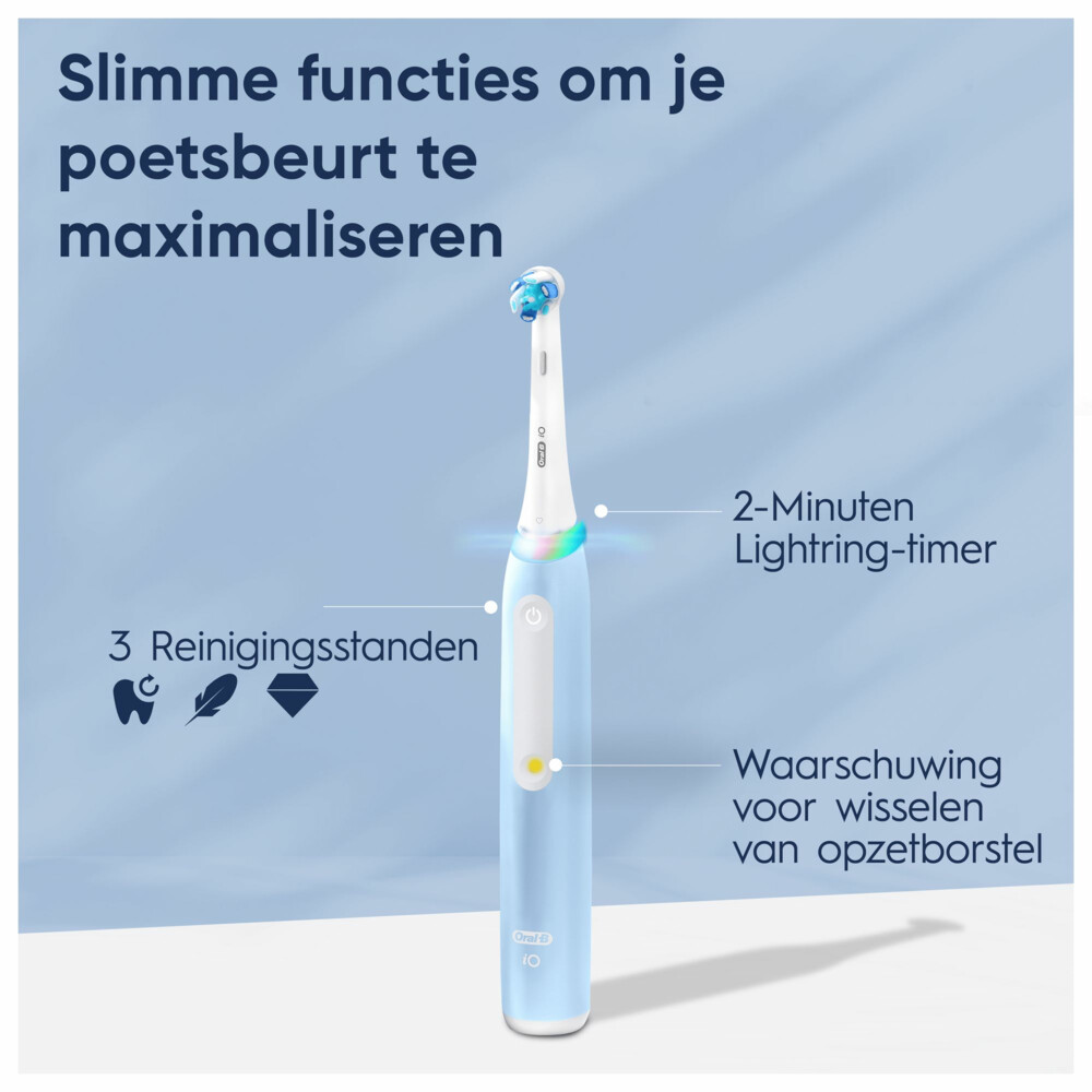 Oral-B Elektrische Tandenborstel IO 3 Ice Blue | Plein.nl