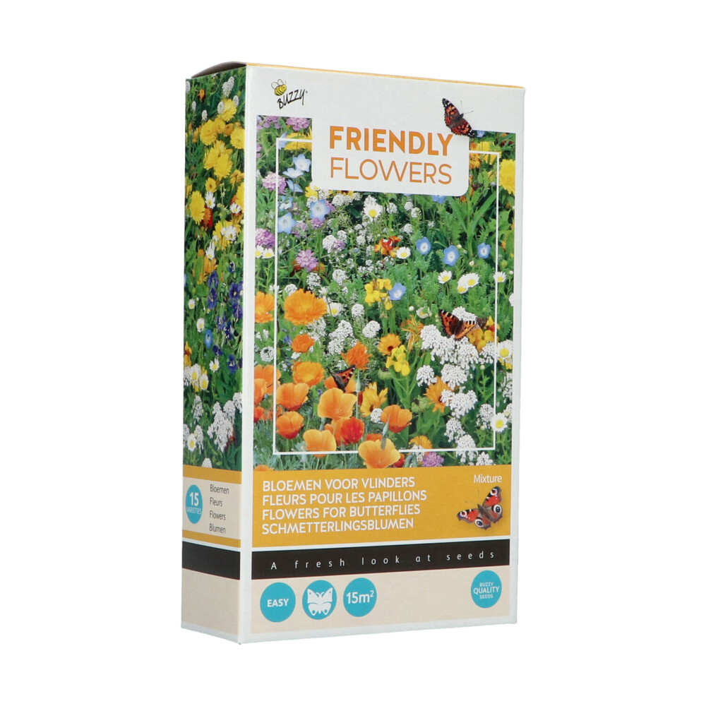 Buzzy Friendly Flowers Laag 15 m² Vlinders