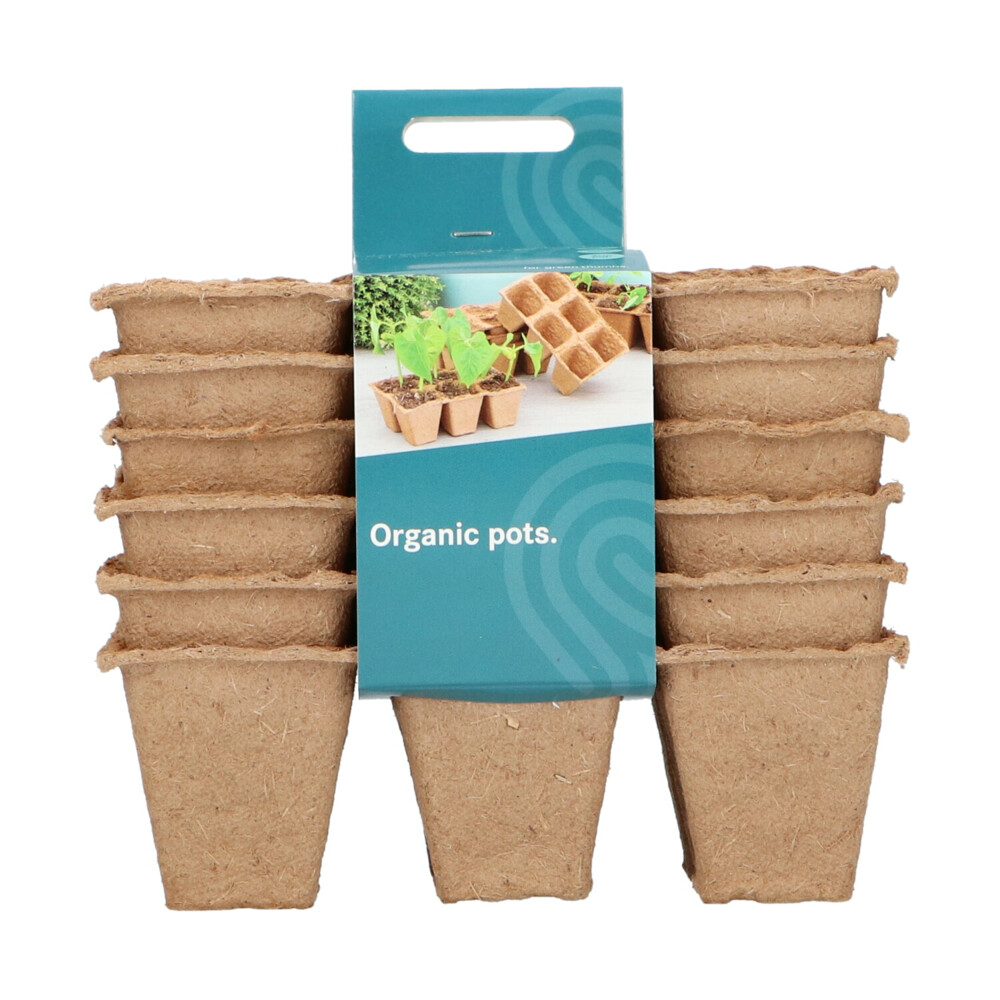 SOGO Biologische Kweekpotjes 4x4 cm 6 stuks