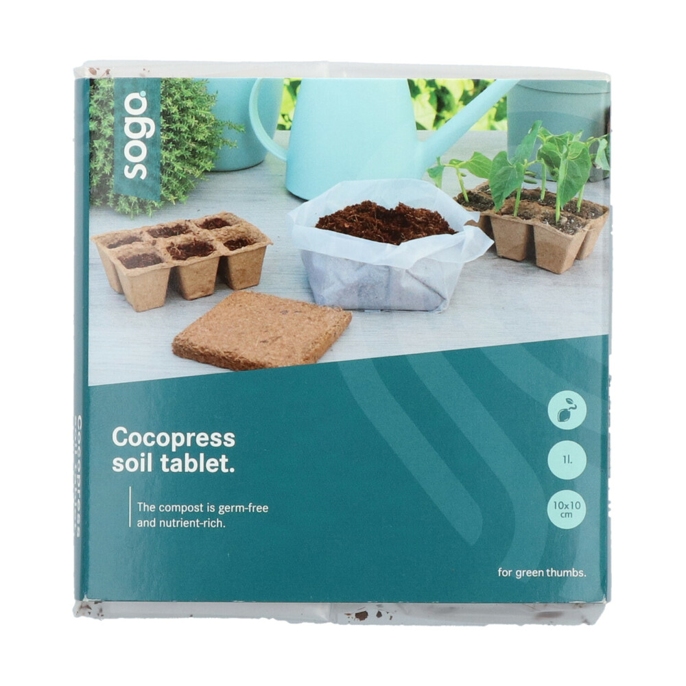 SOGO Cocopress Tablet 1 liter 10 x 10 cm
