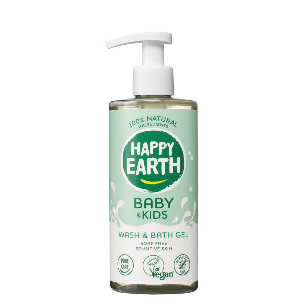 Happy Earth Wasgel 100% Natuurlijk Baby&Kids 300 ml