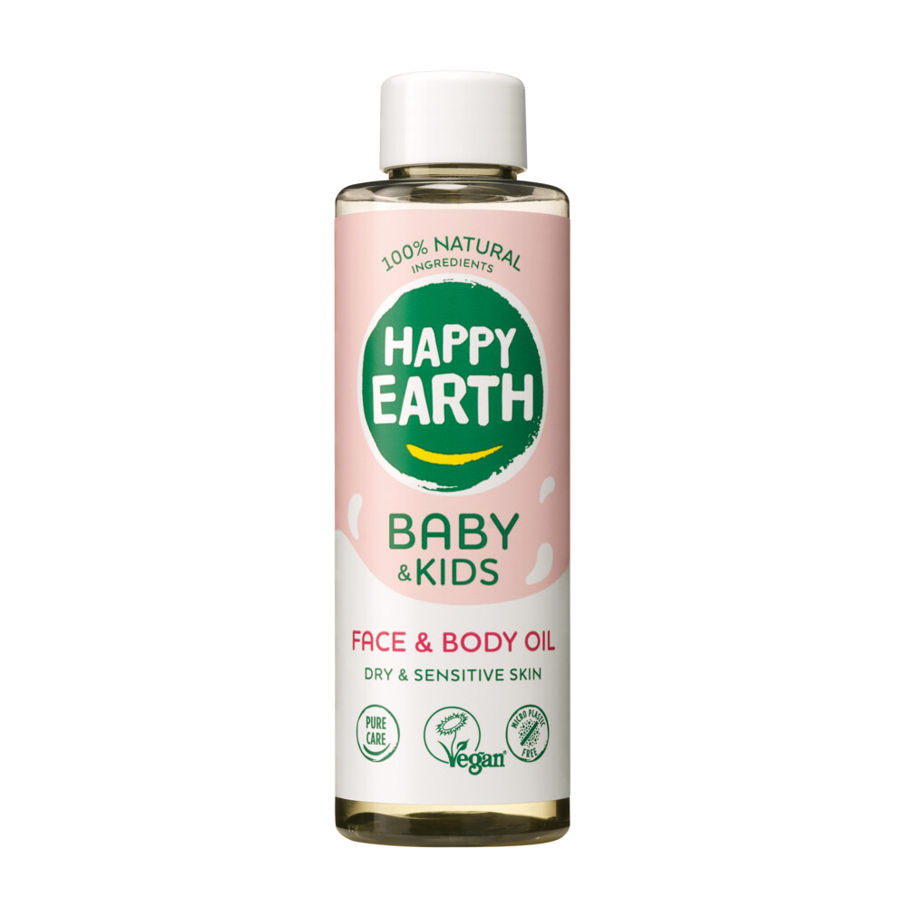Happy Earth Face&Body Oil 100% Natuurlijk Baby&Kids 150 ml
