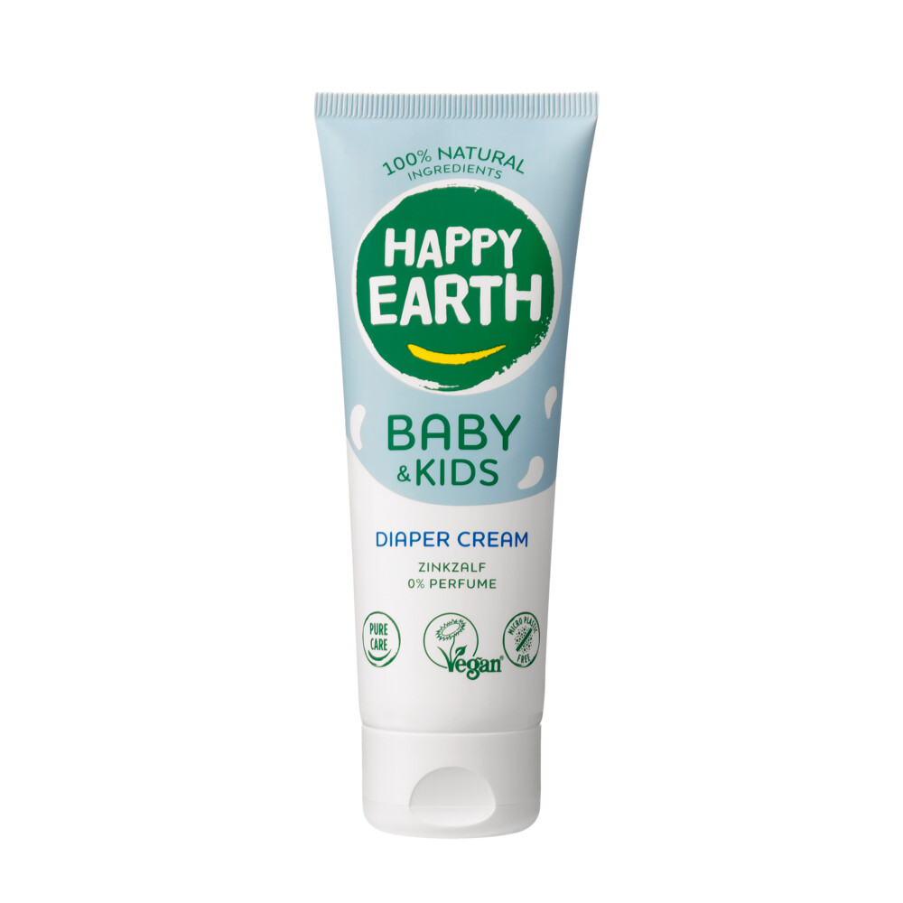 Happy Earth Diaper Cream 100% Natuurlijk Baby&Kids 75 ml