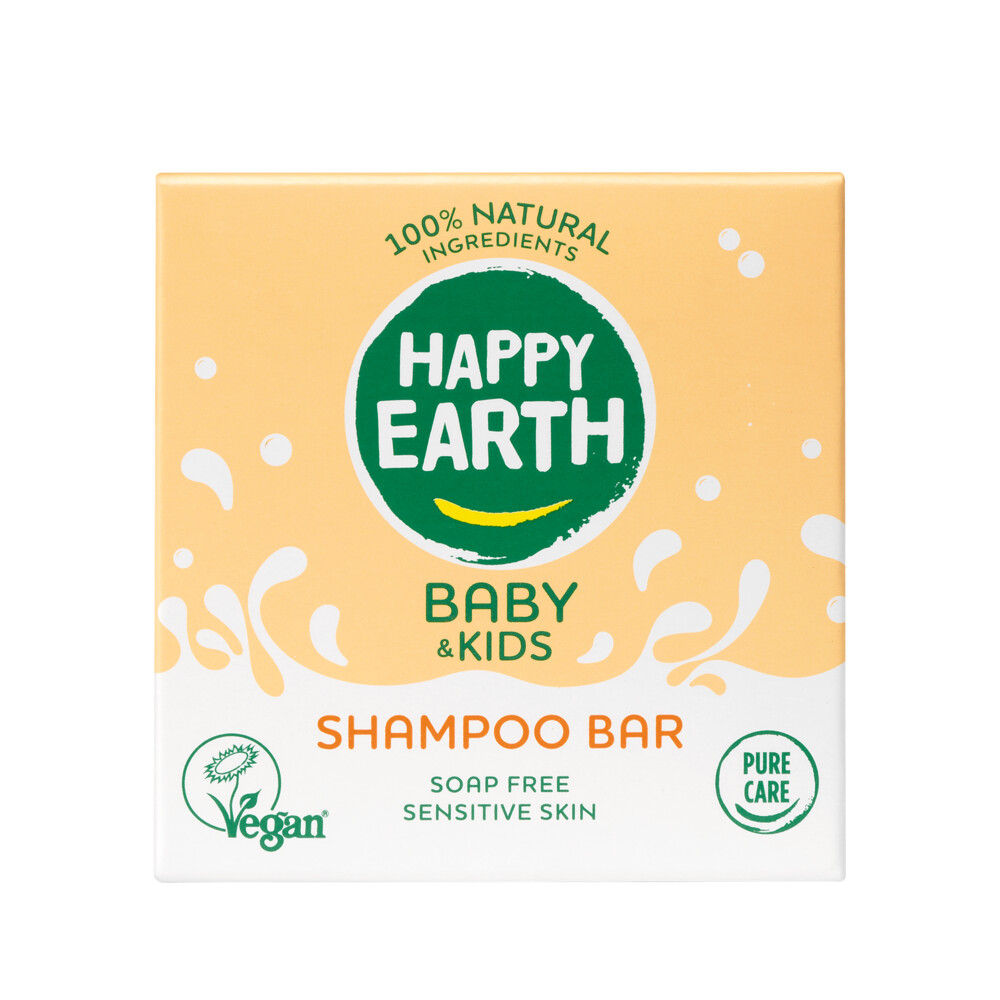 Happy Earth Shampoo Bar 100% Natuurlijk Baby&Kids 50 gr