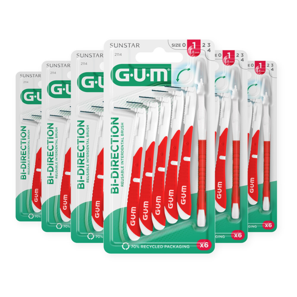 6x GUM Bi-Directions 0.7 mm 6 stuks