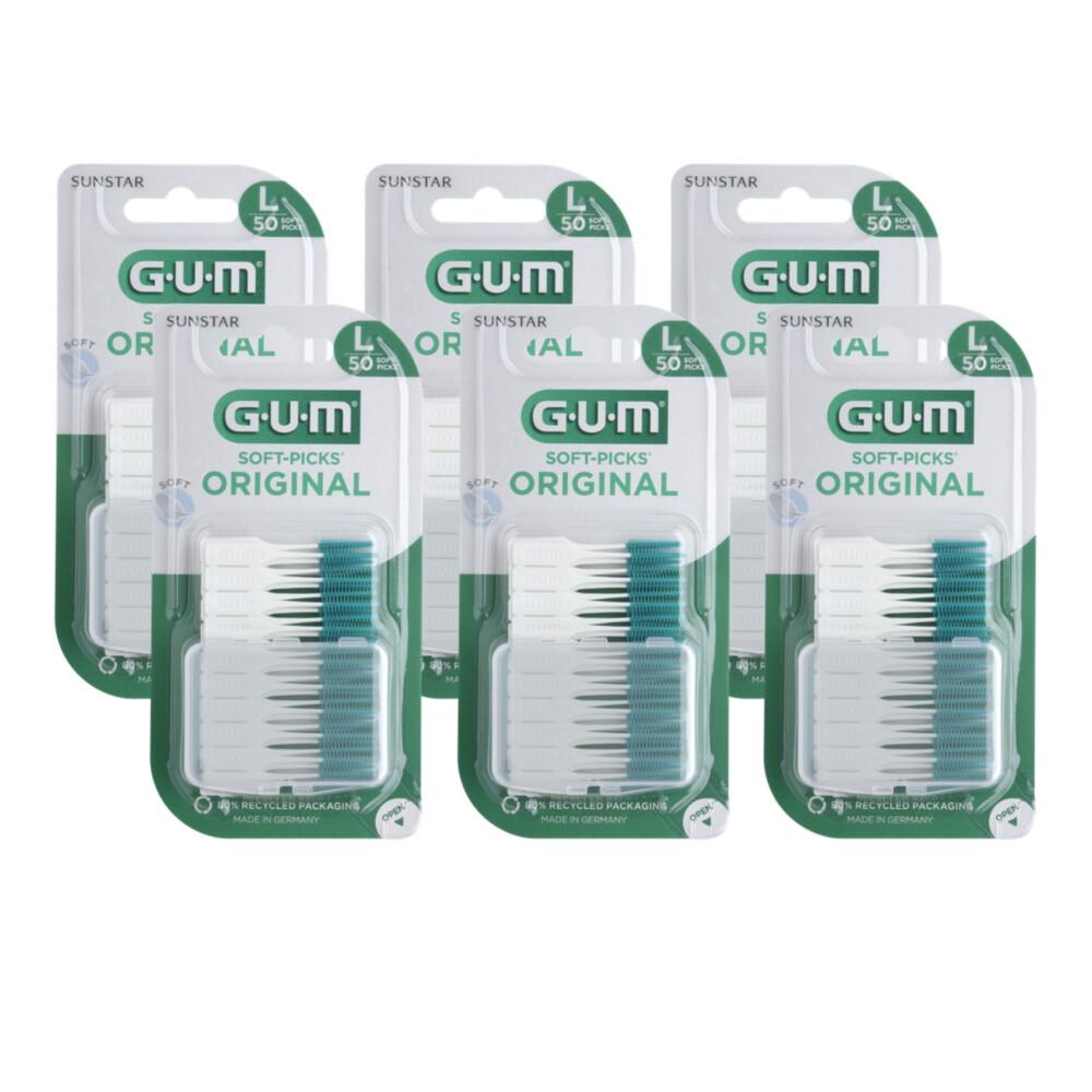 GUM 6x Soft-Picks Original Large 50 - 300 stuks
