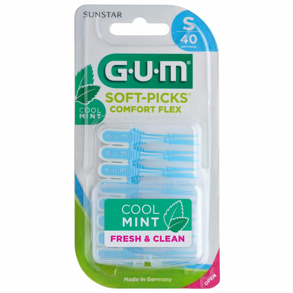 1+1 gratis: GUM Soft-Picks Comfort Flex Mint Small 40 stuks