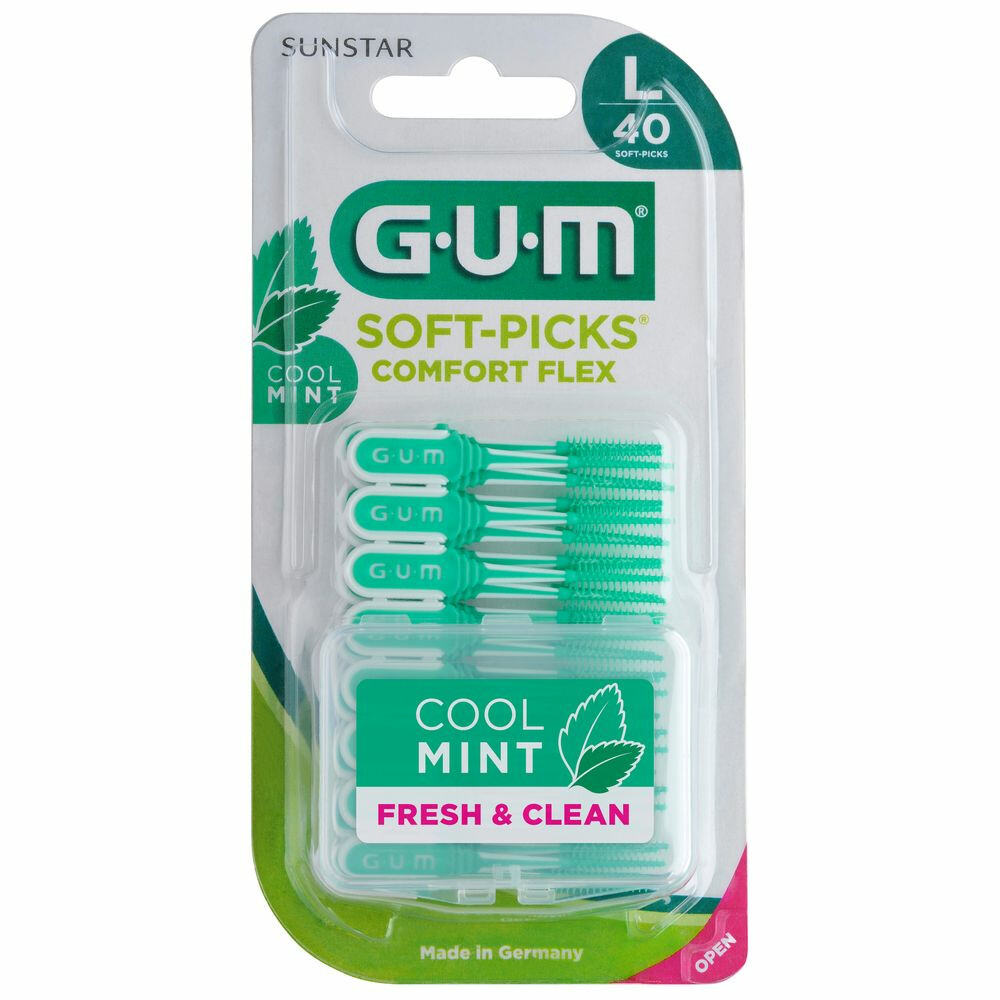 GUM Soft-Picks Comfort Flex Mint Large 40 stuks met grote korting