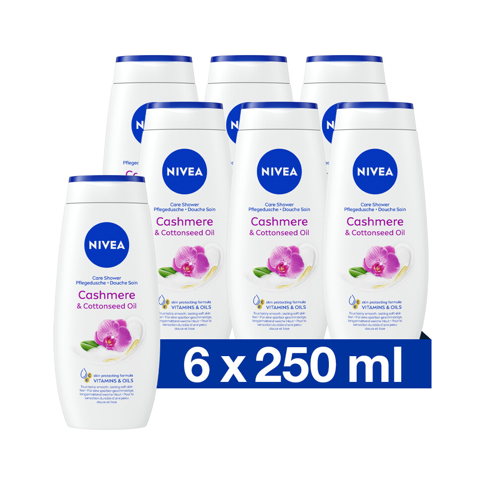 6x Nivea Douchecrème Care&Cashmere 250 ml