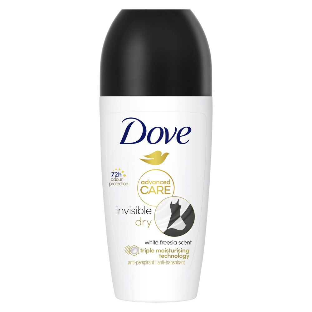 6x Dove Deodorant Roller Invisible Dry 50 ml