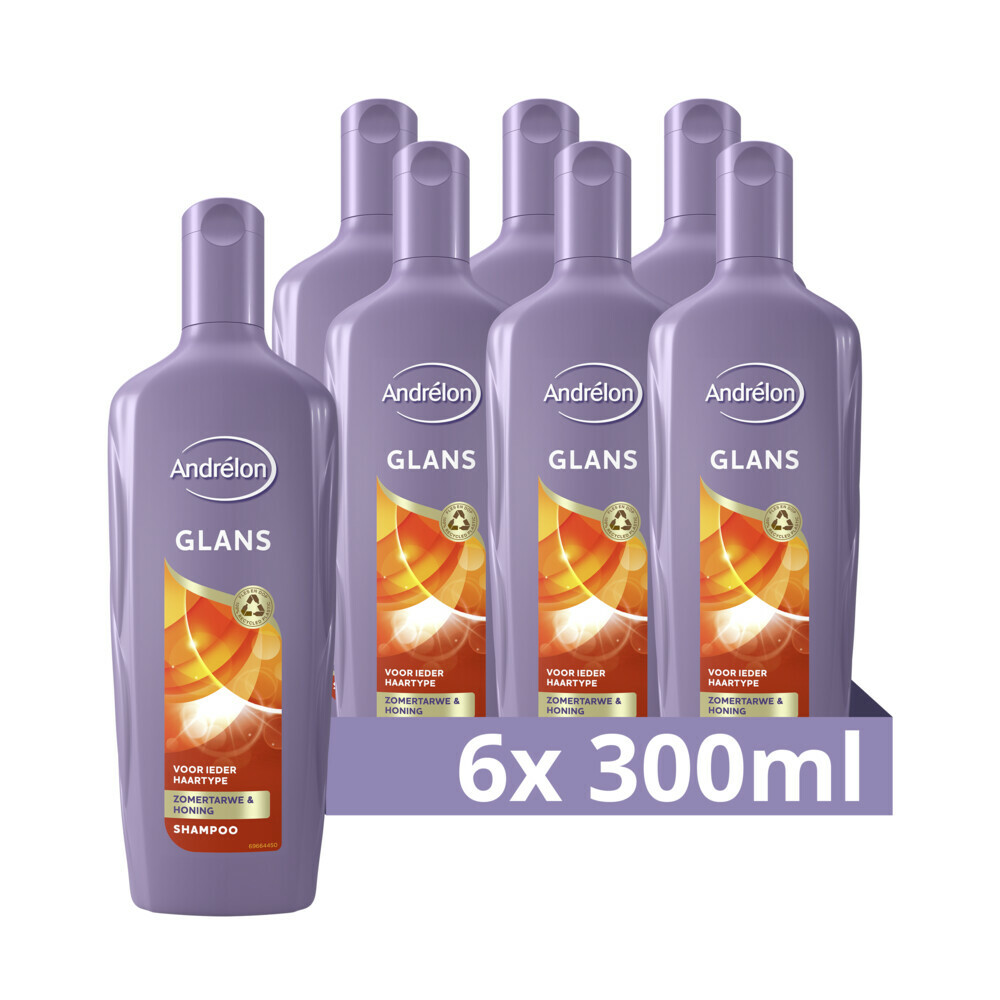 6x Andrelon Shampoo Glans 300 ml
