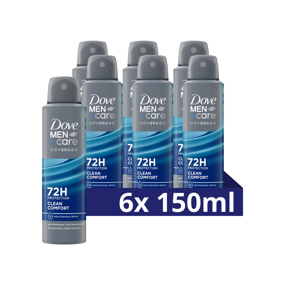 6x Dove Deodorant Men+ Care Clean Comfort 150 ml