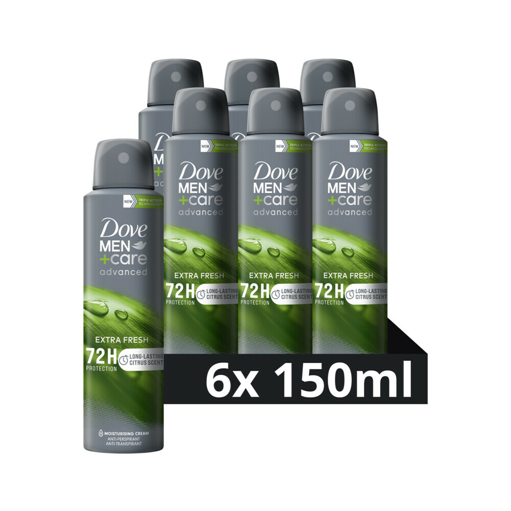 6x Dove Deodorant Spray Men+Care Extra Fresh 150 ml