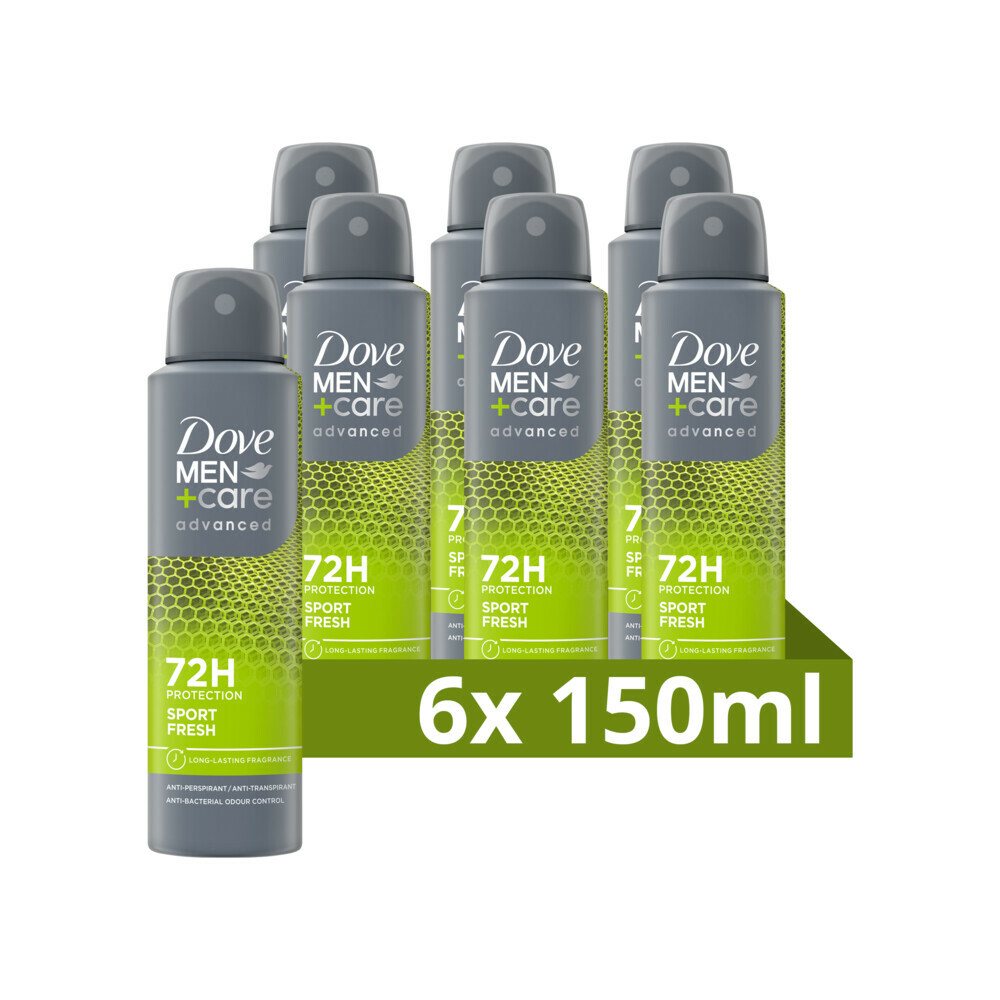 6x Dove Deodorant Spray Men+Care Sport Fresh 150 ml