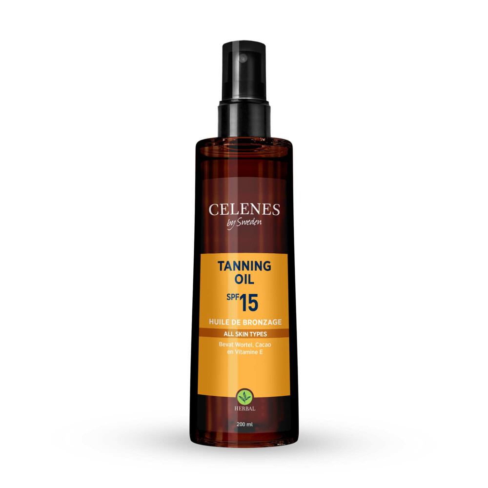 Celenes Herbal Tanning Oil Alle Huidtypes SPF 15 200 ml
